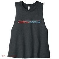 Binary Code Hidden Message Women's Racerback Cropped Tank thumb 0