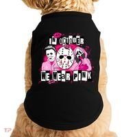 Breast Cancer Horror Movie Characters Halloween Doggie Tank thumb 0