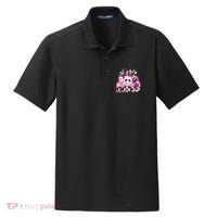 Breast Cancer Horror Movie Characters Halloween Dry Zone Grid Polo thumb 0