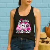 Breast Cancer Horror Movie Characters Halloween Women's Tank Top thumb 2