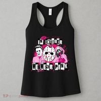 Breast Cancer Horror Movie Characters Halloween Women's Tank Top thumb 3