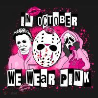 Breast Cancer Horror Movie Characters Halloween Women's Tank Top thumb 5