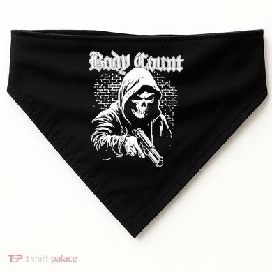 Body Count Hooded Skull USA-Made Doggie Bandana