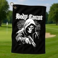 Body Count Hooded Skull Golf Towel thumb 1