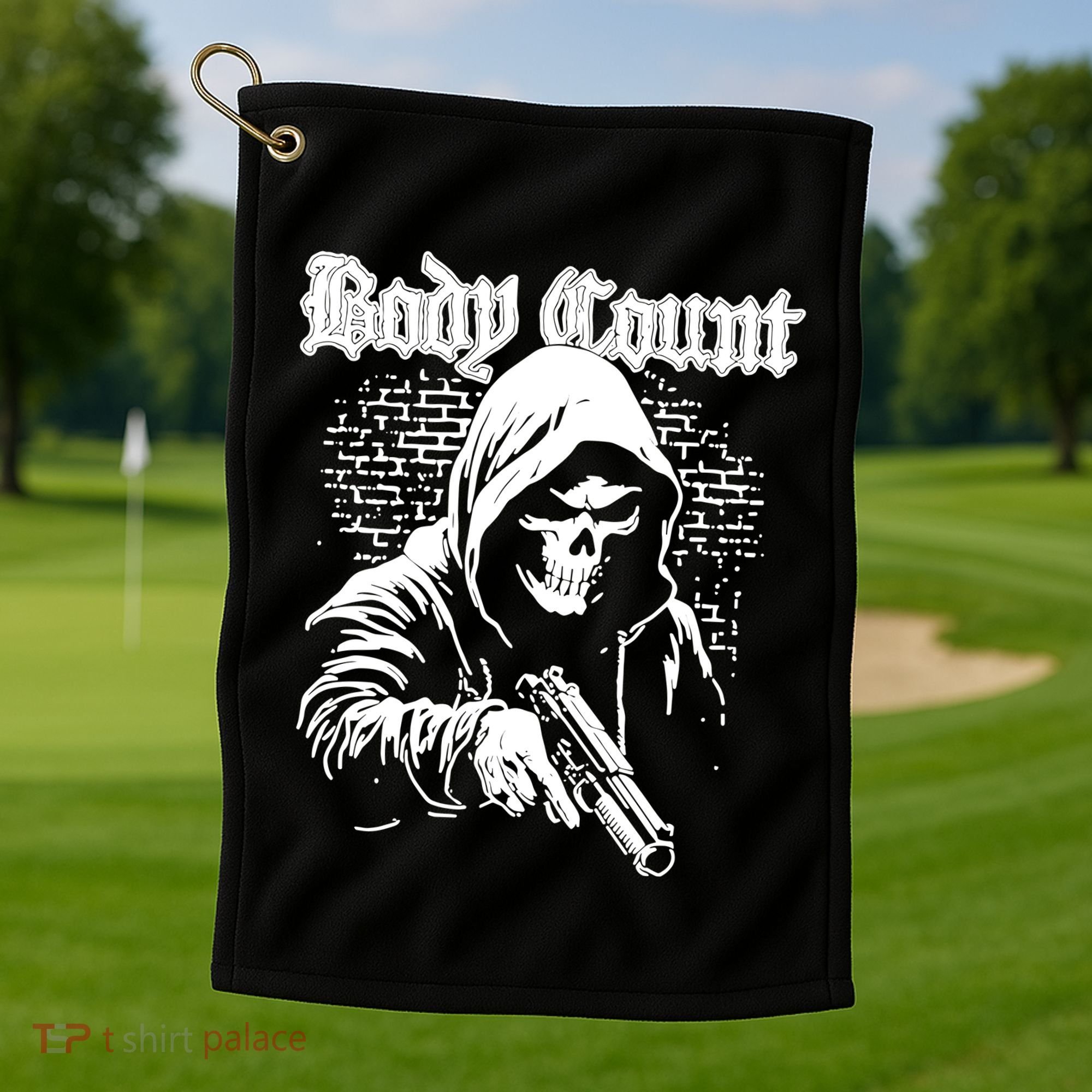 Body Count Hooded Skull Golf Towel