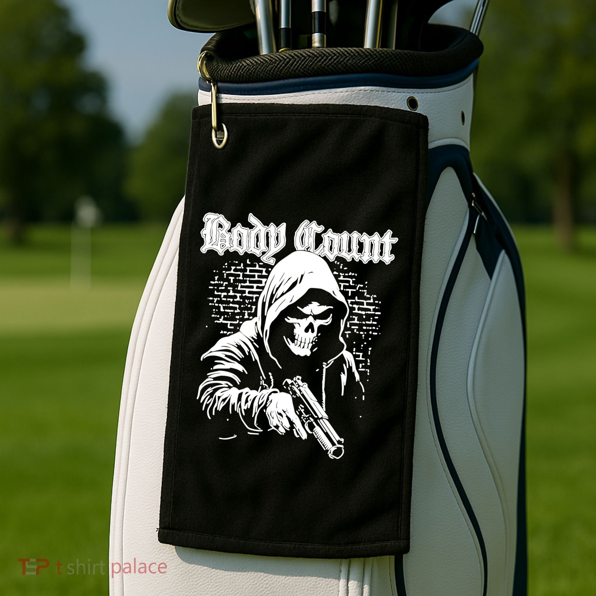 Body Count Hooded Skull Golf Towel