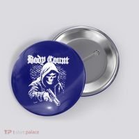 Body Count Hooded Skull Button thumb 0