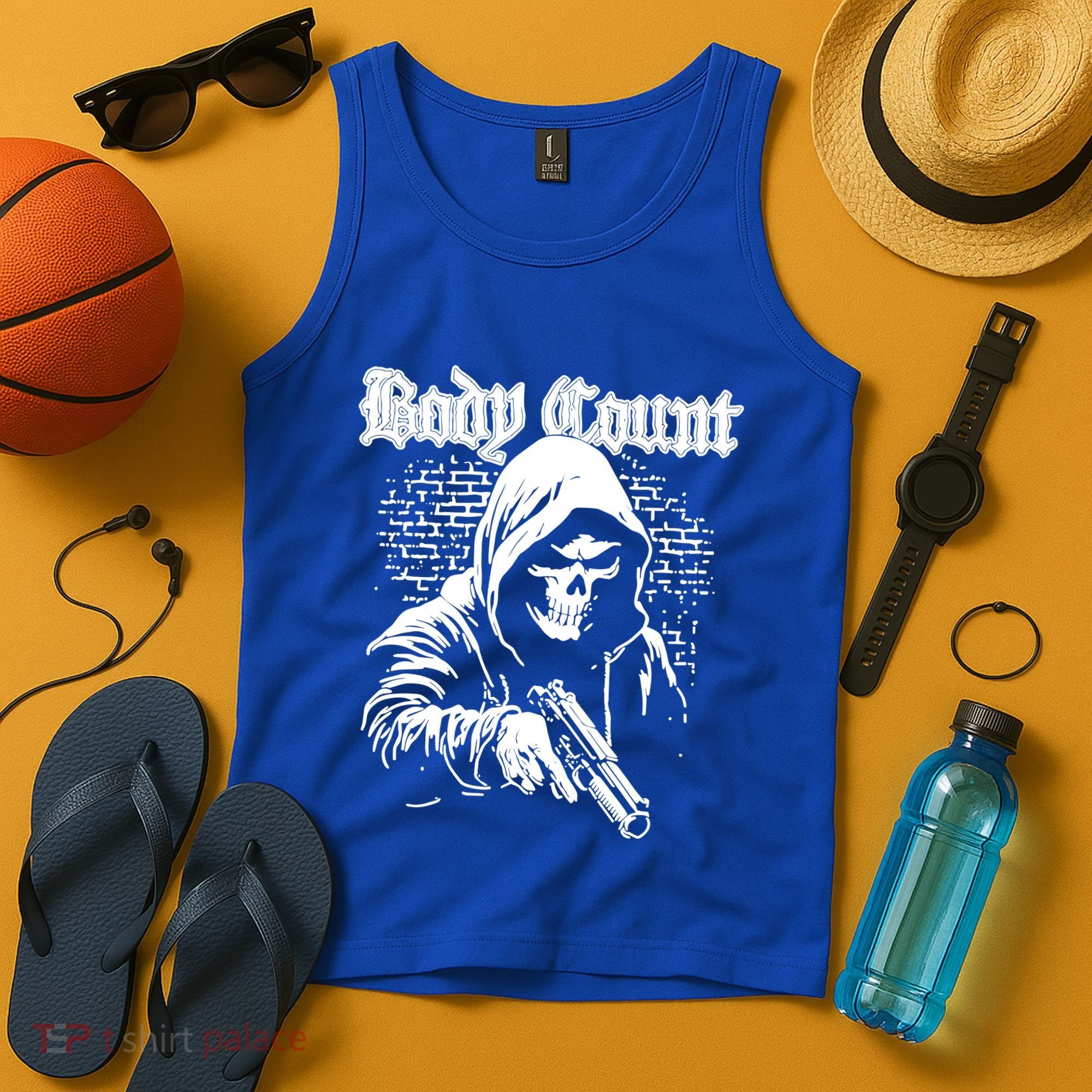 Body Count Hooded Skull Tank Top