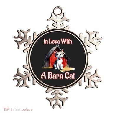 Barn Cat In Love With Barn Cat Funny Cat Lovers Design  Ornament