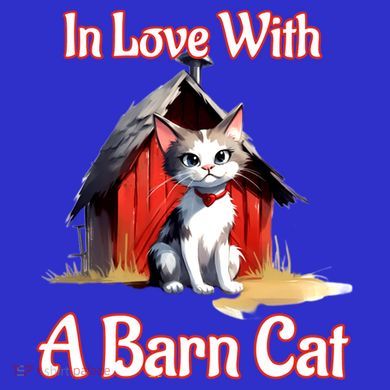 Barn Cat In Love With Barn Cat Funny Cat Lovers Design  Button