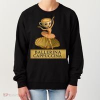 Ballerina Cappuccina Italian Brainrot Meme Ballerina Women's Sweatshirt thumb 0