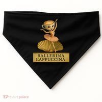 Ballerina Cappuccina Italian Brainrot Meme Ballerina USA-Made Doggie Bandana thumb 0