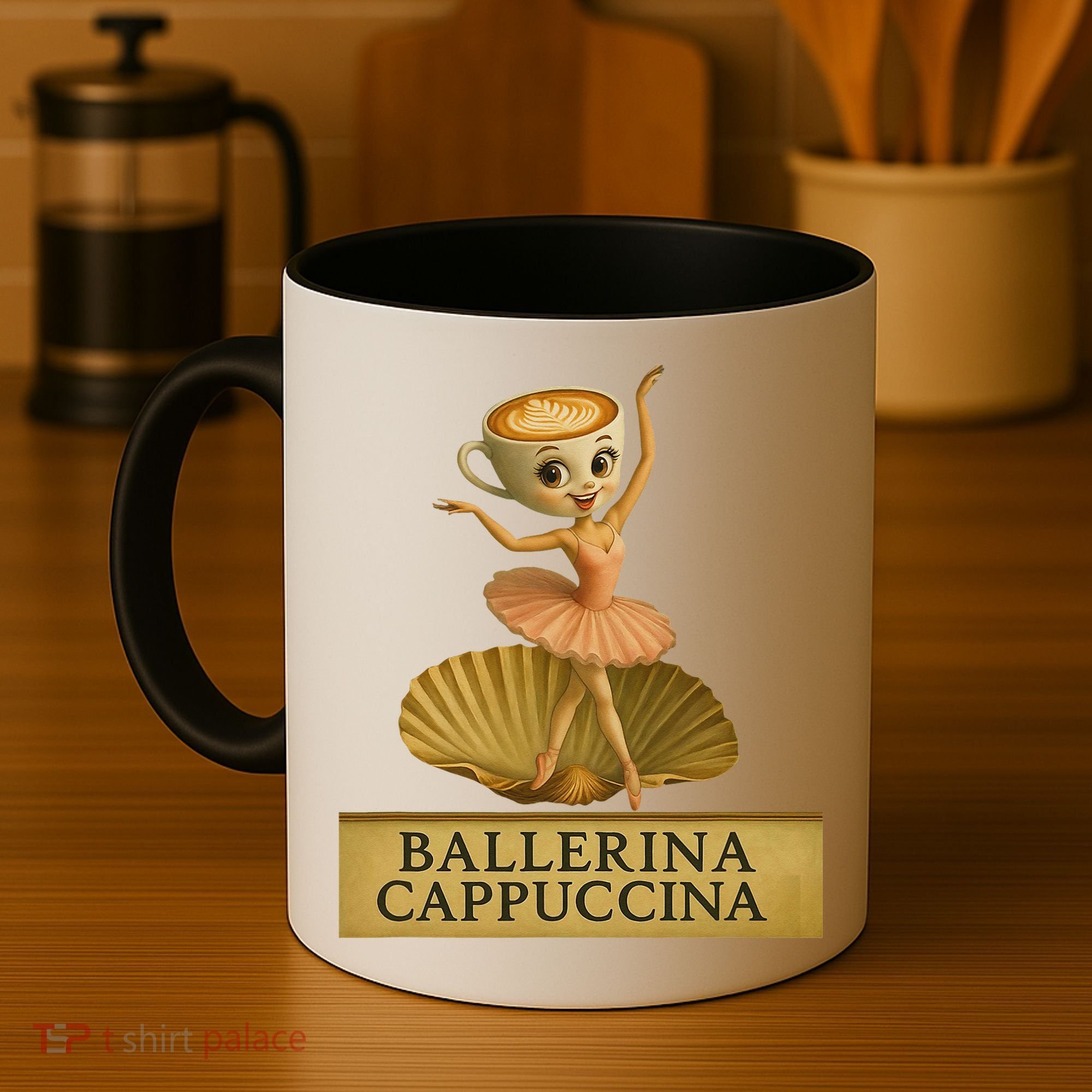 Ballerina Cappuccina Italian Brainrot Meme Ballerina Coffee Mug