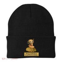 Ballerina Cappuccina Italian Brainrot Meme Ballerina Beanie thumb 0