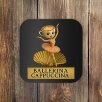 Ballerina Cappuccina Italian Brainrot Meme Ballerina Coaster thumb 0