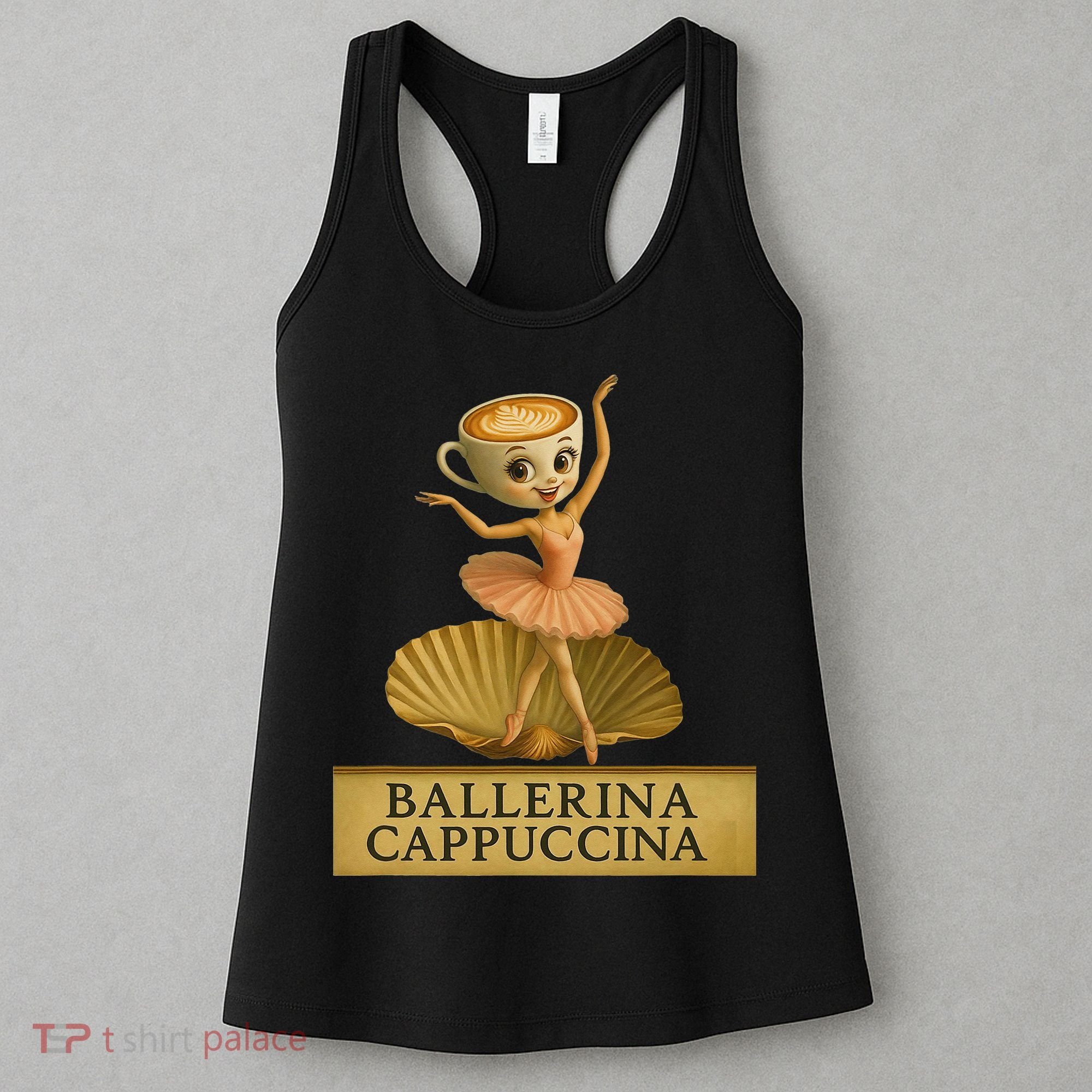 Ballerina Cappuccina Italian Brainrot Meme Ballerina Women's Tank Top