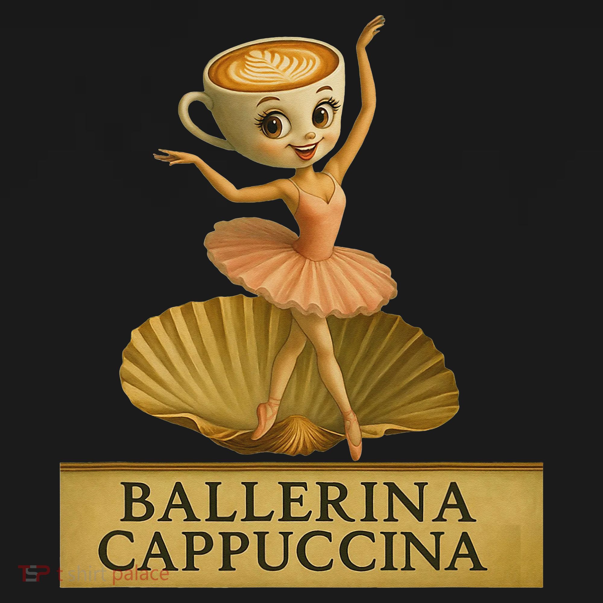 Ballerina Cappuccina Italian Brainrot Meme Ballerina Baby Bodysuit