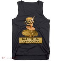 Ballerina Cappuccina Italian Brainrot Meme Ballerina Tank Top thumb 0
