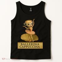 Ballerina Cappuccina Italian Brainrot Meme Ballerina Tank Top thumb 2