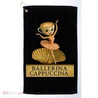 Ballerina Cappuccina Italian Brainrot Meme Ballerina Golf Towel thumb 0