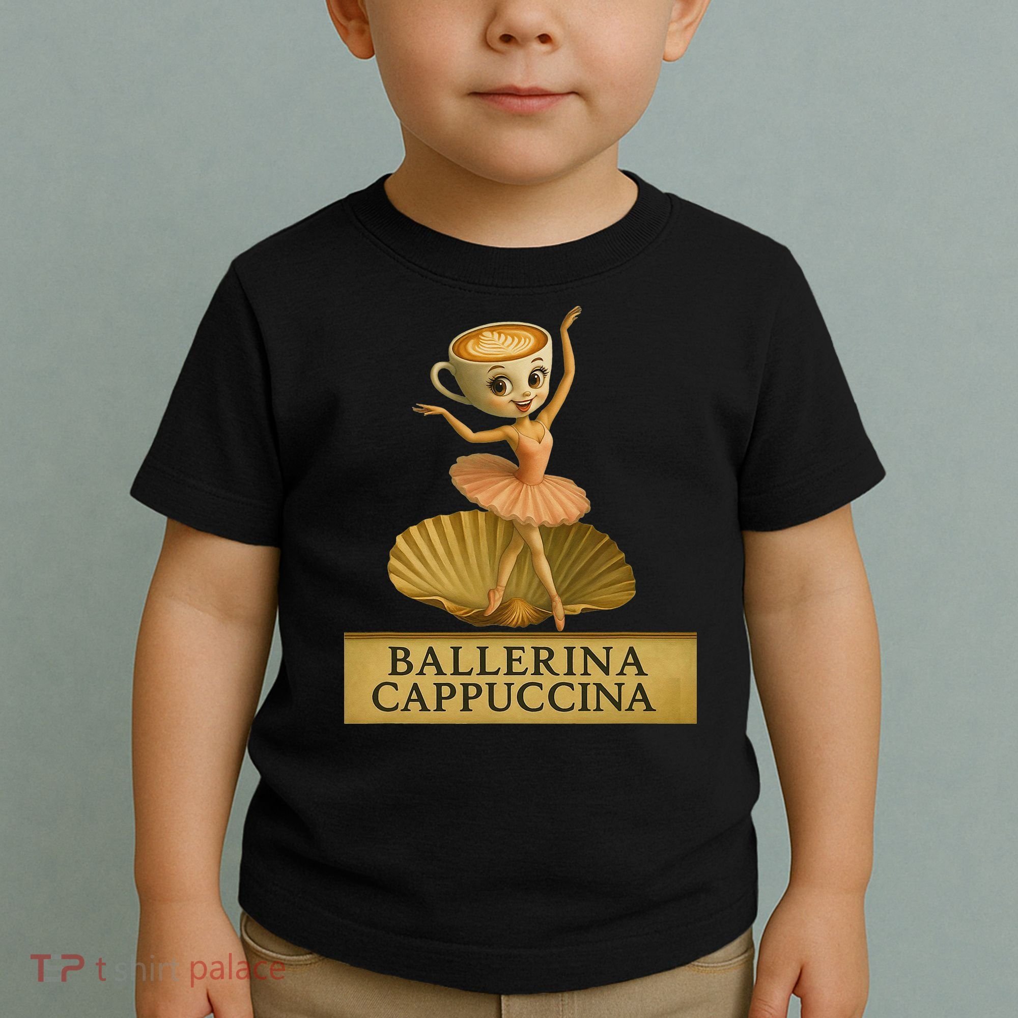 Ballerina Cappuccina Italian Brainrot Meme Ballerina Toddler T-Shirt