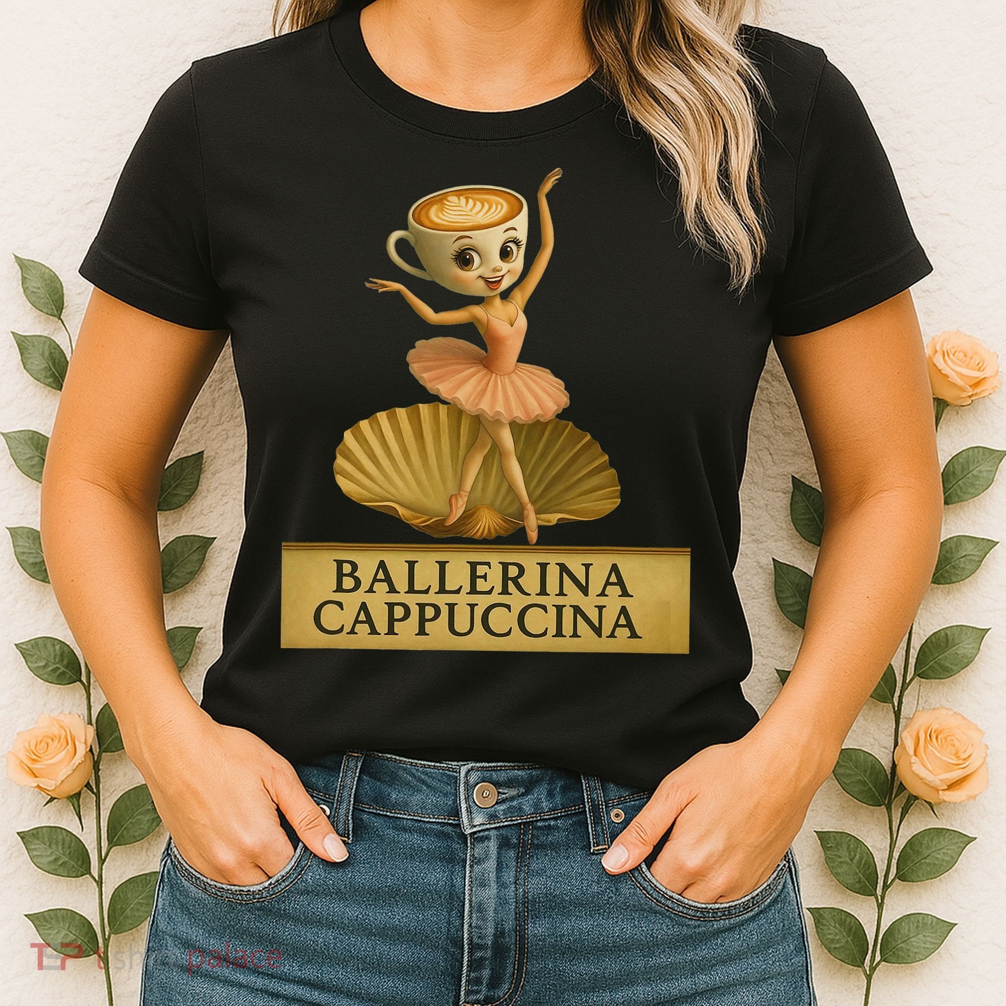 Ballerina Cappuccina Italian Brainrot Meme Ballerina Women's T-Shirt