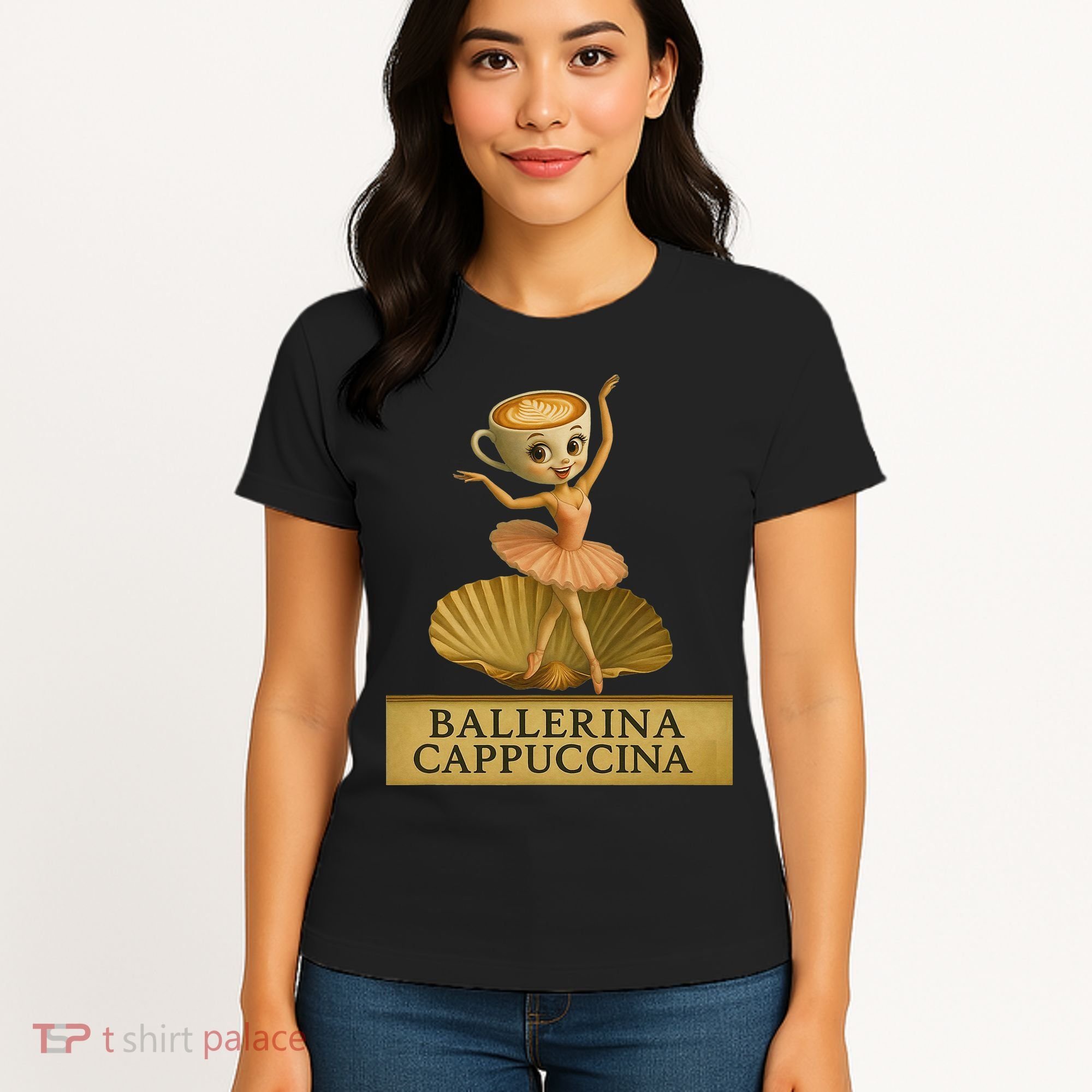 Ballerina Cappuccina Italian Brainrot Meme Ballerina Women's T-Shirt