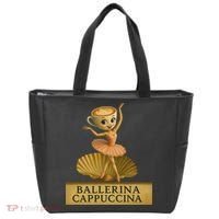 Ballerina Cappuccina Italian Brainrot Meme Ballerina Tote Bag thumb 0