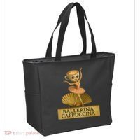 Ballerina Cappuccina Italian Brainrot Meme Ballerina Tote Bag thumb 2
