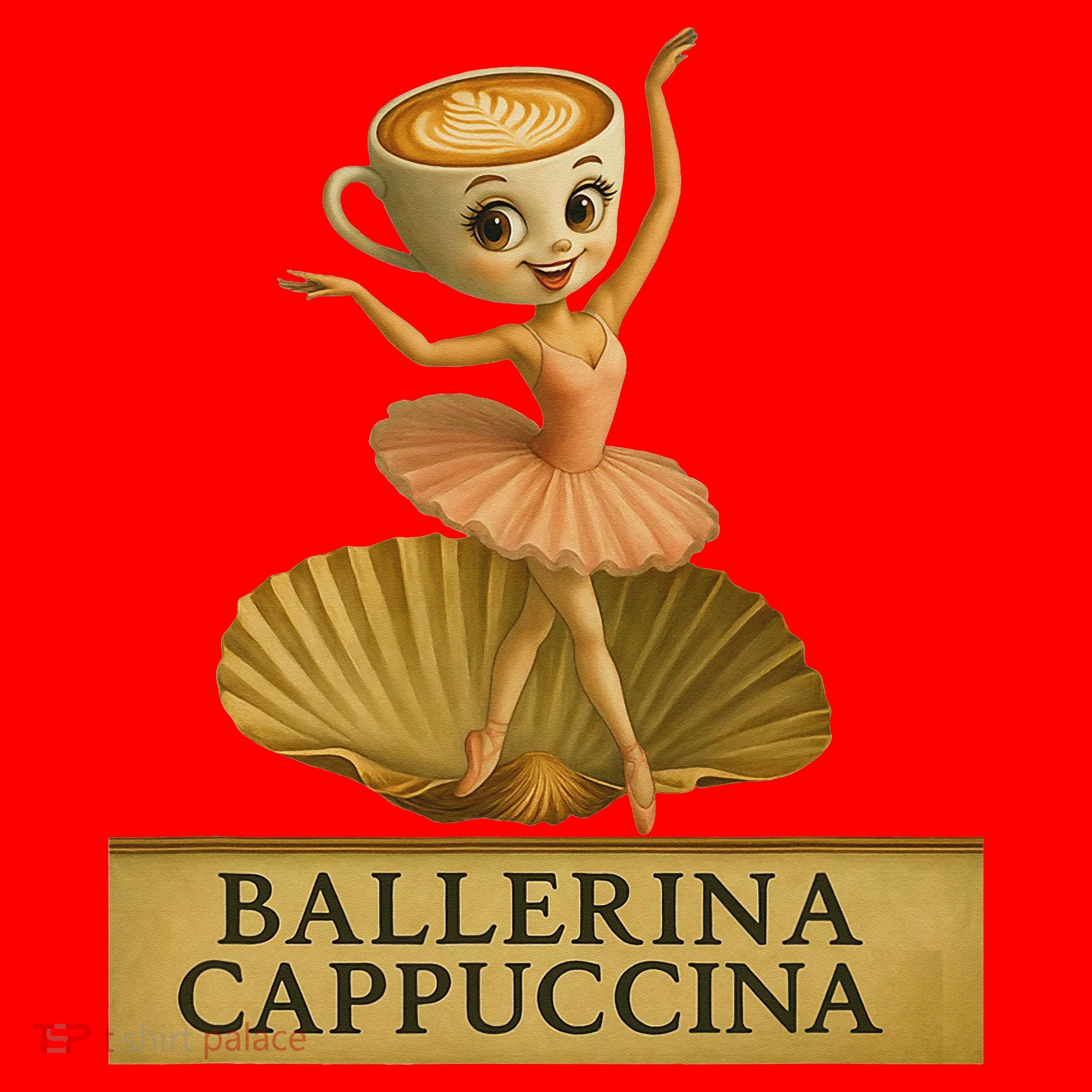 Ballerina Cappuccina Italian Brainrot Meme Ballerina Santa Hat