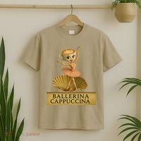Ballerina Cappuccina Italian Brainrot Meme Ballerina T-Shirt thumb 2