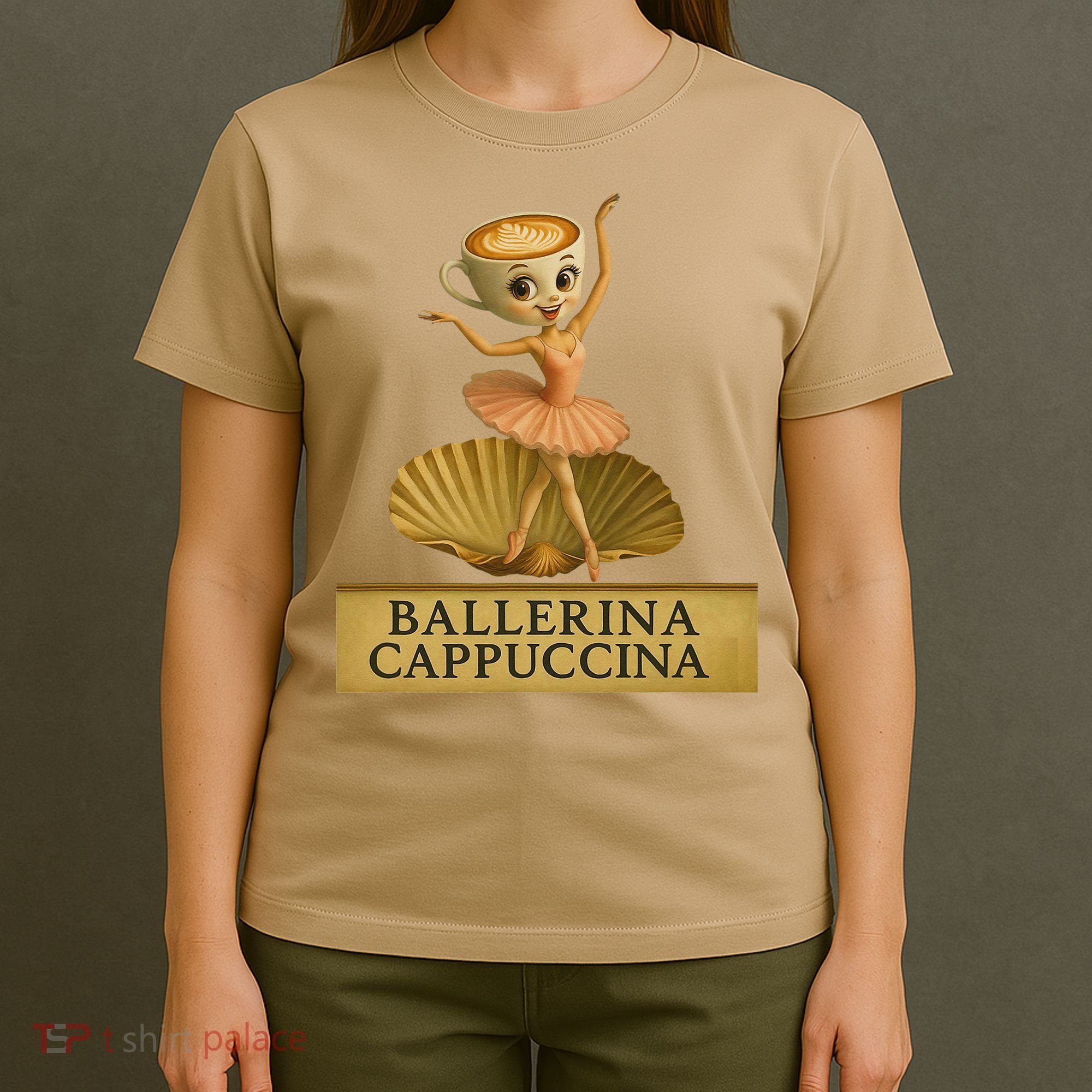 Ballerina Cappuccina Italian Brainrot Meme Ballerina T-Shirt