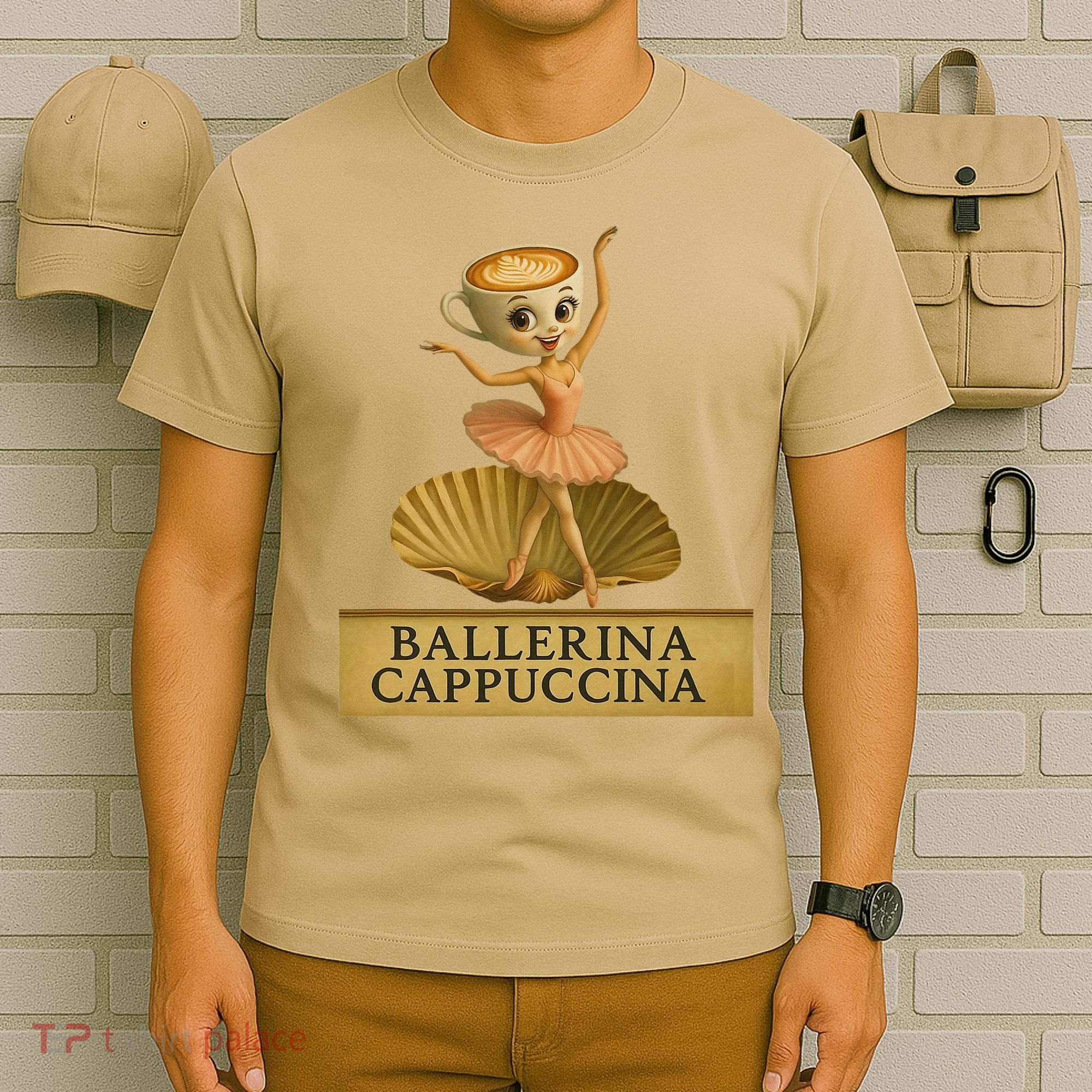 Ballerina Cappuccina Italian Brainrot Meme Ballerina T-Shirt