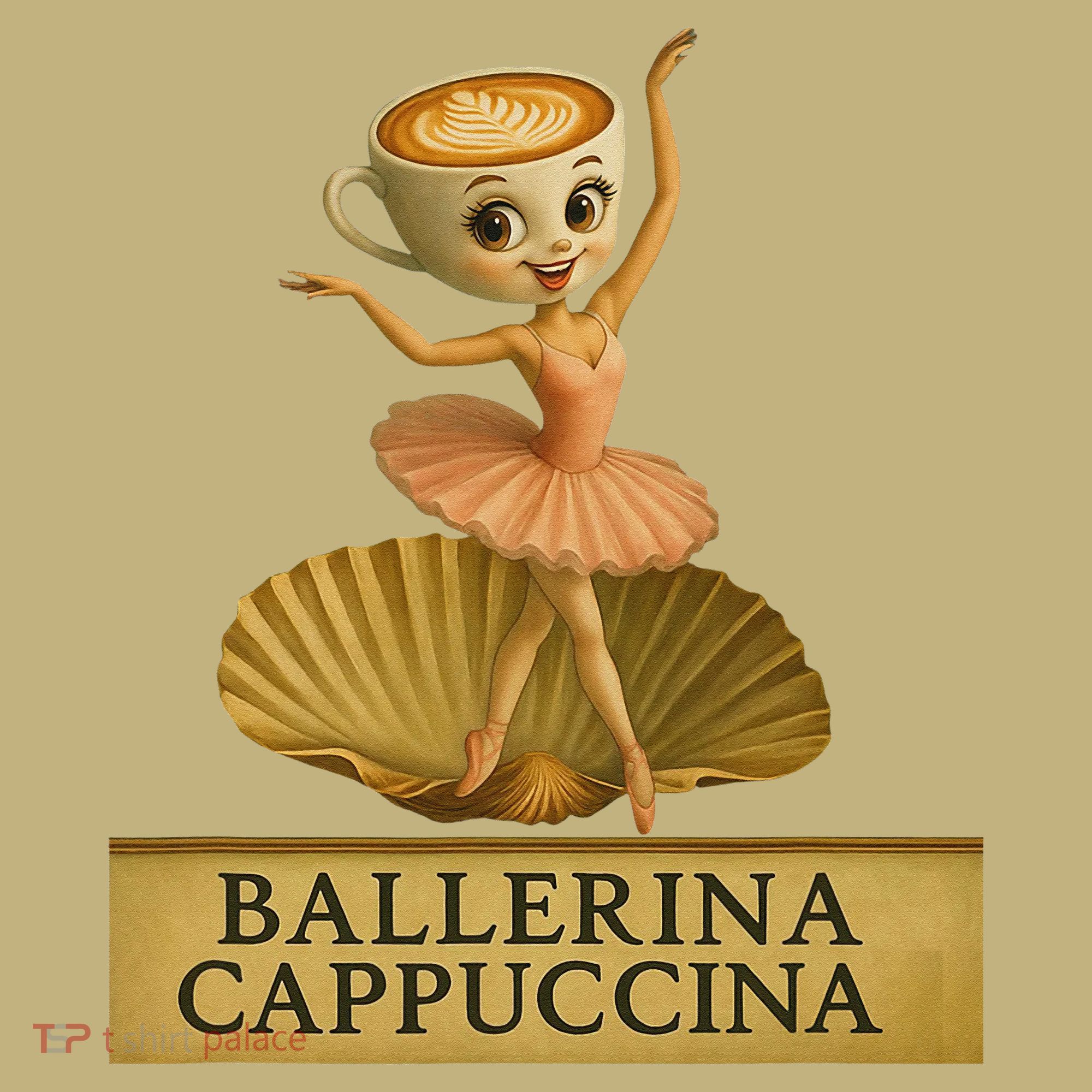 Ballerina Cappuccina Italian Brainrot Meme Ballerina T-Shirt