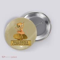 Ballerina Cappuccina Italian Brainrot Meme Ballerina Button thumb 0