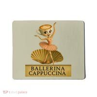 Ballerina Cappuccina Italian Brainrot Meme Ballerina Mousepad thumb 0