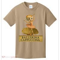 Ballerina Cappuccina Italian Brainrot Meme Ballerina Kids T-Shirt thumb 0
