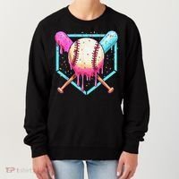 Baseball Cuteping Ice Cream Cute Baseball Season Gift Women's Sweatshirt thumb 0