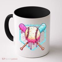 Baseball Cuteping Ice Cream Cute Baseball Season Gift Coffee Mug thumb 0