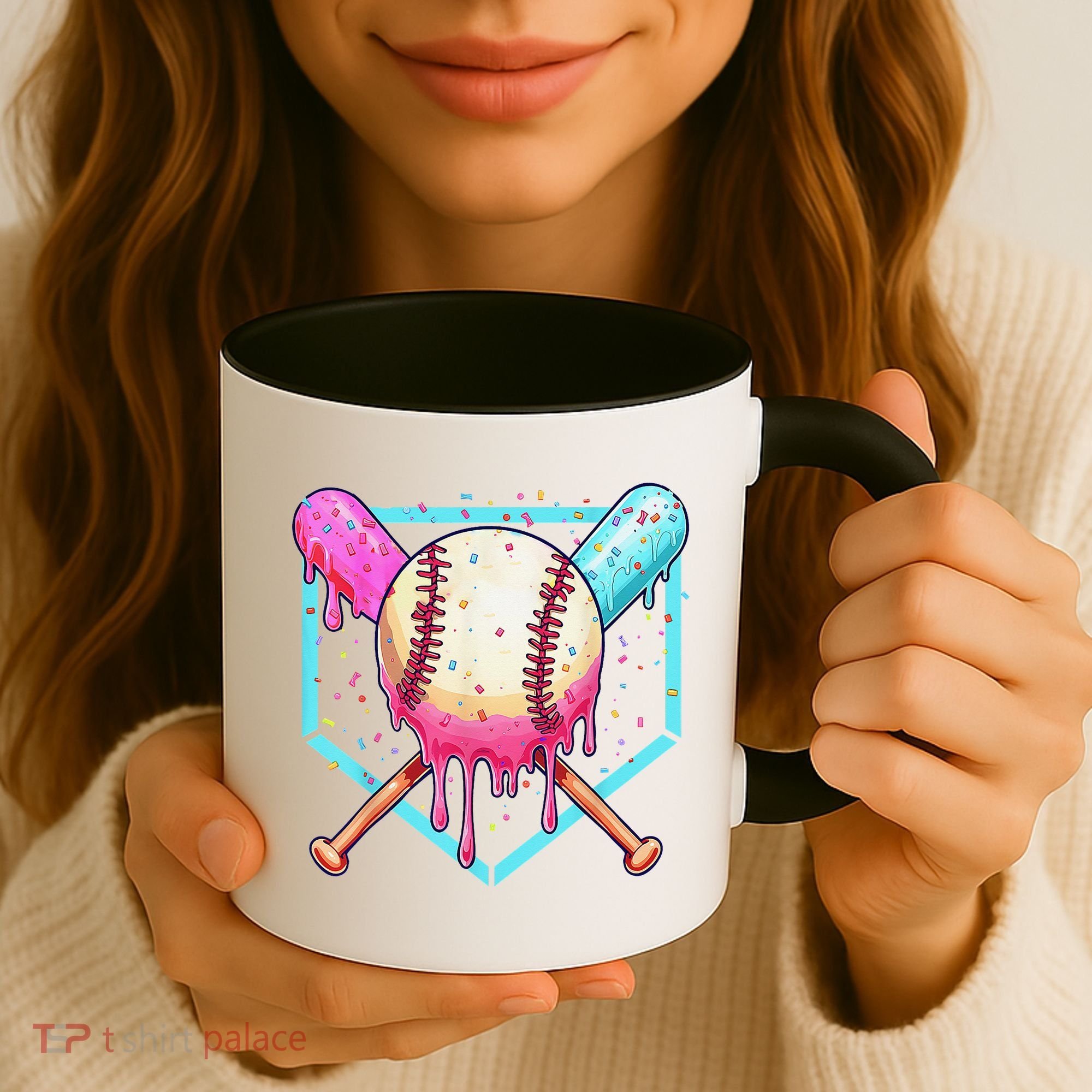 Baseball Cuteping Ice Cream Cute Baseball Season Gift Coffee Mug
