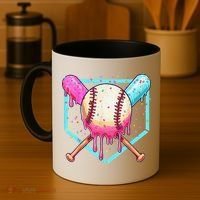 Baseball Cuteping Ice Cream Cute Baseball Season Gift Coffee Mug thumb 4