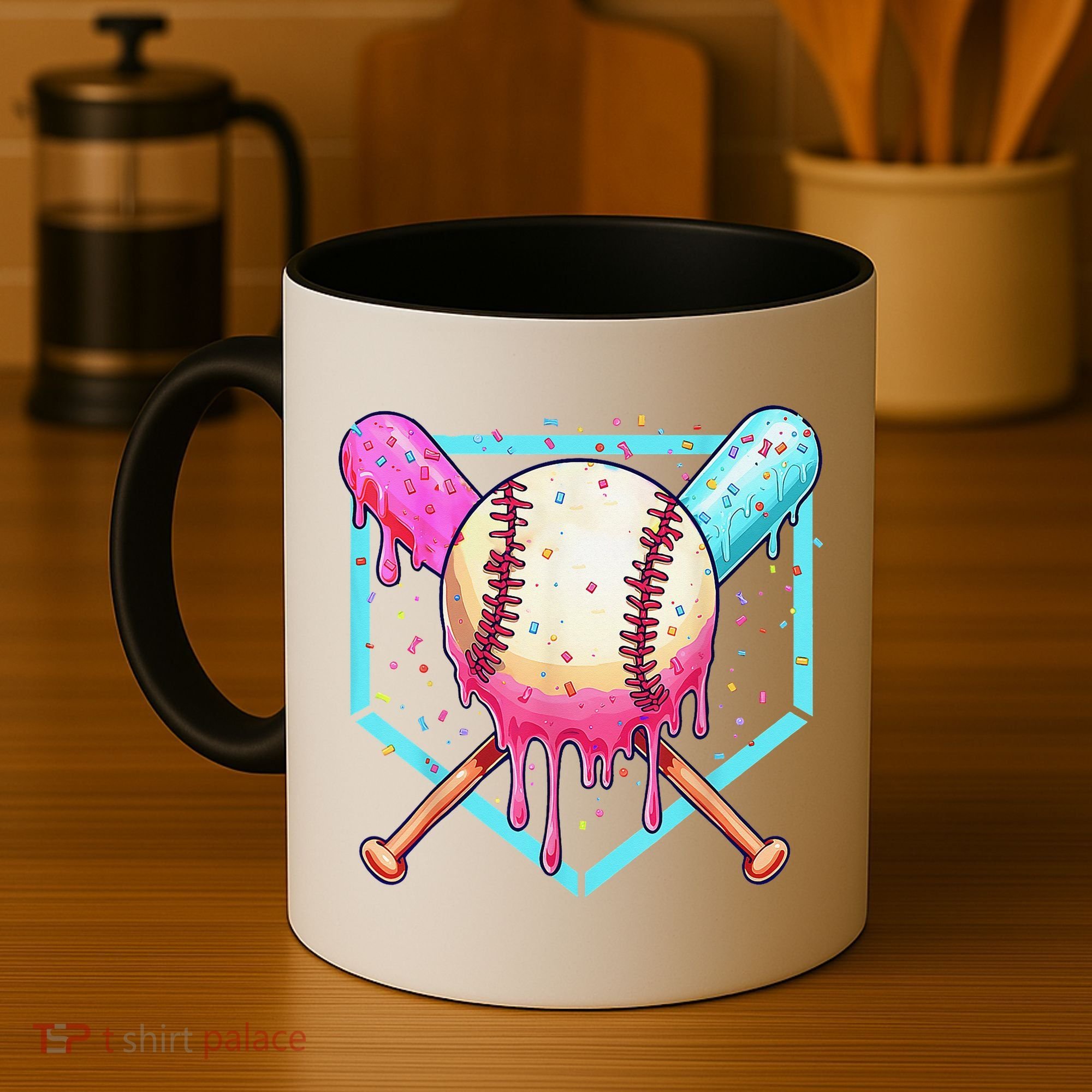 Baseball Cuteping Ice Cream Cute Baseball Season Gift Coffee Mug