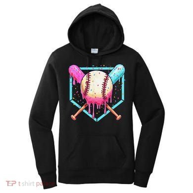 Baseball Cuteping Ice Cream Cute Baseball Season Gift Women's Hoodie