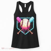 Baseball Cuteping Ice Cream Cute Baseball Season Gift Women's Tank Top thumb 0