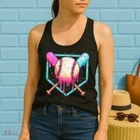 Baseball Cuteping Ice Cream Cute Baseball Season Gift Women's Tank Top thumb 2