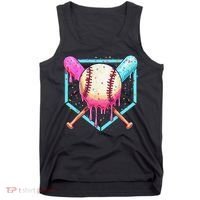Baseball Cuteping Ice Cream Cute Baseball Season Gift Tank Top thumb 0