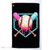 Baseball Cuteping Ice Cream Cute Baseball Season Gift Golf Towel thumb 0