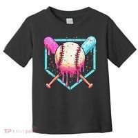 Baseball Cuteping Ice Cream Cute Baseball Season Gift Toddler T-Shirt thumb 0