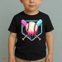 Baseball Cuteping Ice Cream Cute Baseball Season Gift Toddler T-Shirt thumb 2