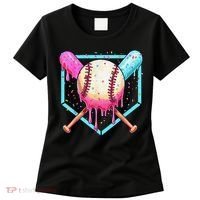 Baseball Cuteping Ice Cream Cute Baseball Season Gift Women's T-Shirt thumb 0